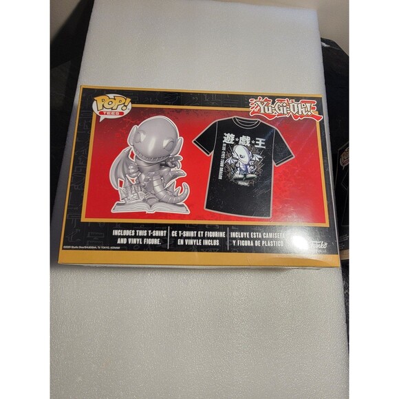 Yu-Gi-Oh! Funko Blue Eyes Toon Dragon Metallic M-Shirt GameStop Excl. - Picture 3 of 6